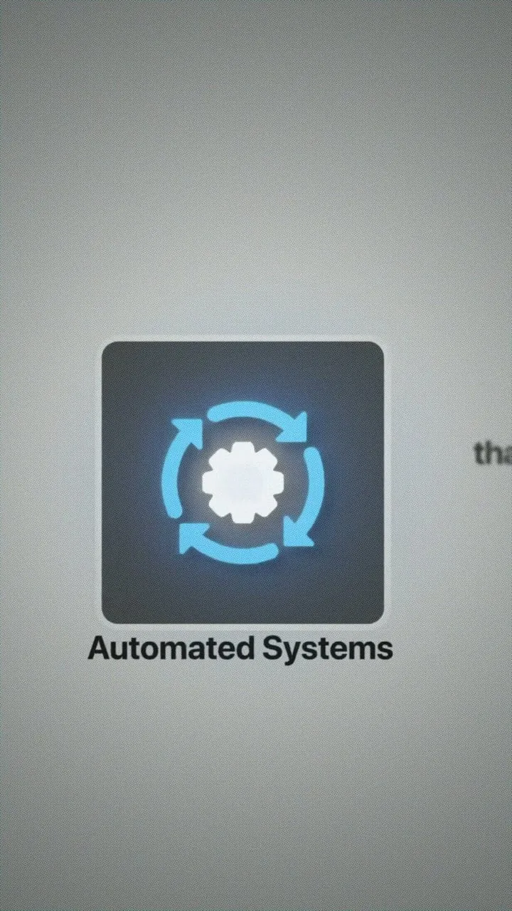 Still from the WIT AI Infrastructure video showing an automated-systems icon