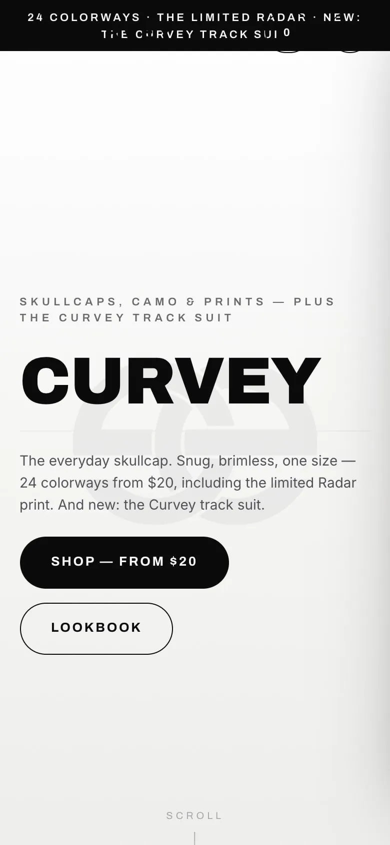shopcurveye.com on a phone