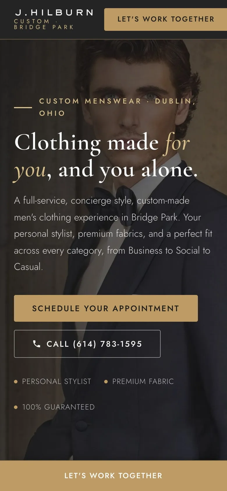 jhbridgepark.com on a phone