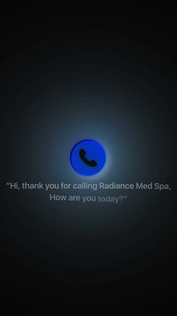 Still from the WIT AI Receptionist video: an incoming call being answered